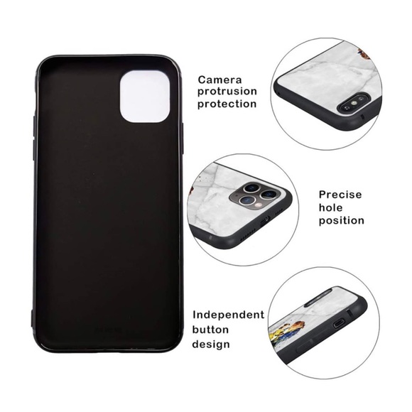 iPhone 11 BEAUTY & THE BEAST MARBLED CASE & RING KICKSTAND! NEVER USED! - Picture 7 of 15